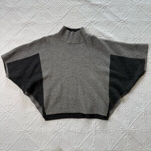 Benedetta B. Knit Merino Wool & Cashmere Blend Cape Sweater O/S